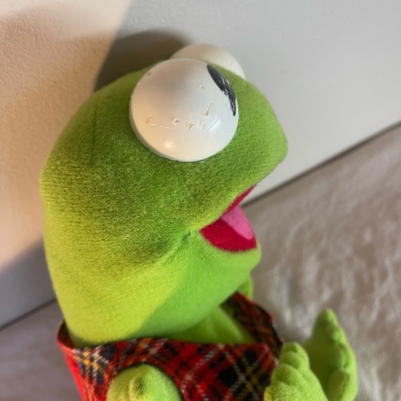 Baby Kermit The Frog Plush Stuffed Animal 1987 Vintage Henson Muppets Toy Rare - Picture 10 of 10